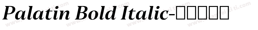 Palatin Bold Italic字体转换